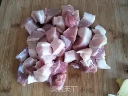 Make Chestnut red meat step 1