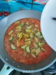 Make Cucumber tomato egg soup step 7