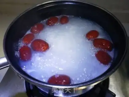 Make Red-tree rice congee step 5
