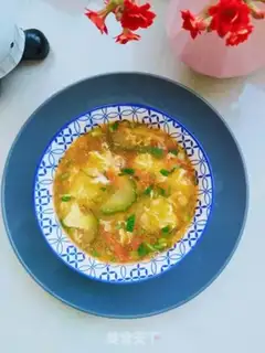Make Cucumber tomato egg soup step 12