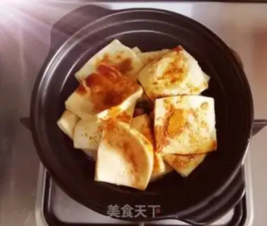 Make Ginger tofu step 1