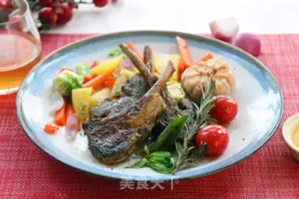 Make A lamb chop step 8