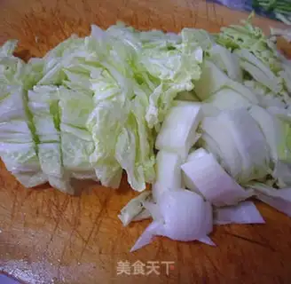 Make Big cabbage tofu step 1