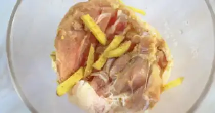 Make Take chicken-legged quinoa step 1