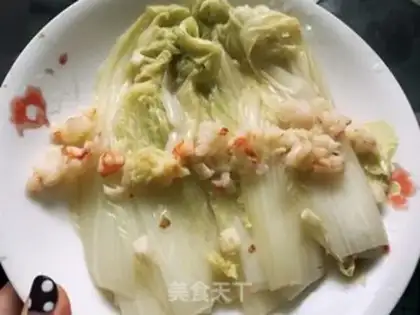 Make Garlic soup and cabbage step 12