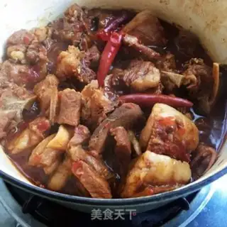 Make Red-burned goat meat step 11