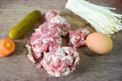 Make Sour cucumber meatloaf step 0