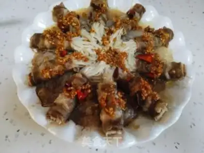 Make Garlic mushrooms, fat cow step 11