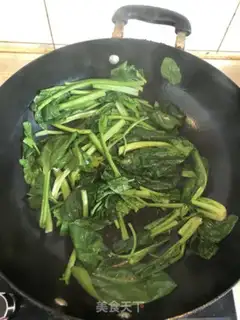 Make Scrambled spinach step 2