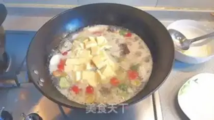 Make Soy milk eggs and duck tofu soup step 4