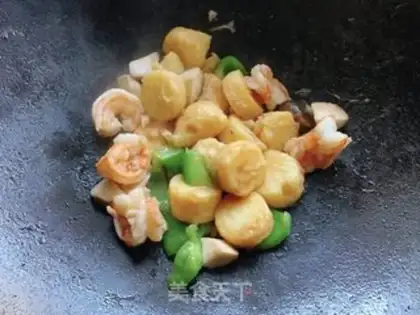 Make Shrimp tofu step 14