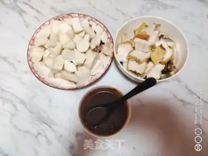 Make Five flowers and meat step 0