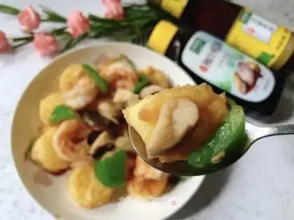 Make Shrimp tofu step 16