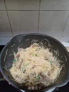 Make Fever rice powder for mushroom beef step 10