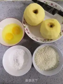 Make Apple donuts step 1