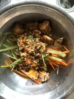 Make Double-twirl chicken step 2