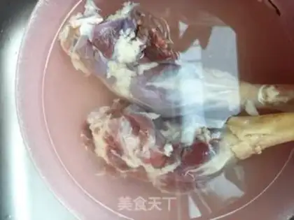 Make Goose stewed with lamb belly step 3