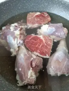 Make Goose stewed with lamb belly step 4