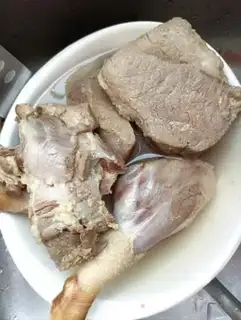 Make Goose stewed with lamb belly step 6