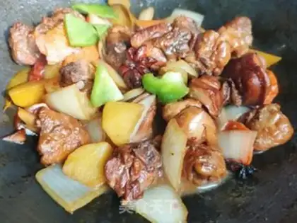 Make Potato carrot chicken leg step 18