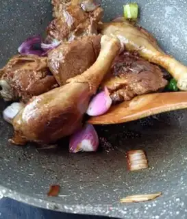 Make Goose stewed with lamb belly step 13