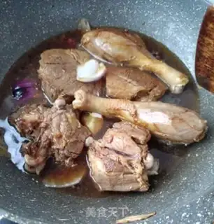Make Goose stewed with lamb belly step 14