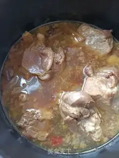 Make Goose stewed with lamb belly step 16
