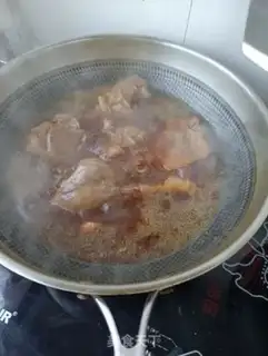 Make Goose stewed with lamb belly step 17