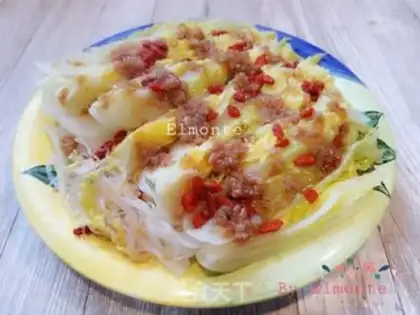 Make Garlic fans steaming doll food step 12