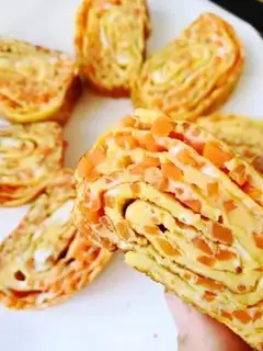 Make Carrot omelet step 15