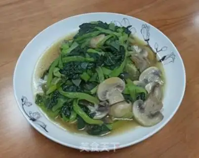 Make Crushed vegetables and round mushrooms step 5