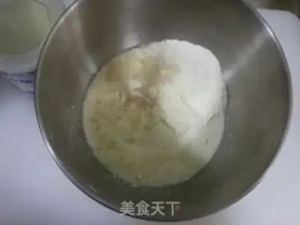 Make Milky peach buns step 0