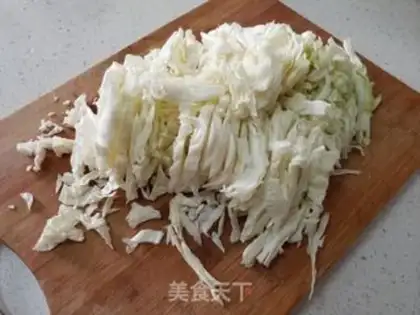 Make A cabbage fan step 0