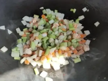 Make Shrimp sausages and rice step 7