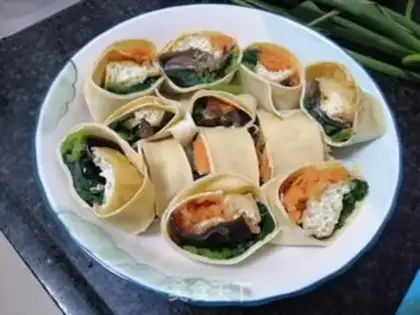 Make Vegetable bean roll step 10