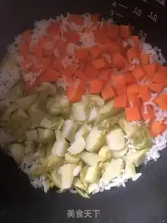 Make Carrot rice step 3