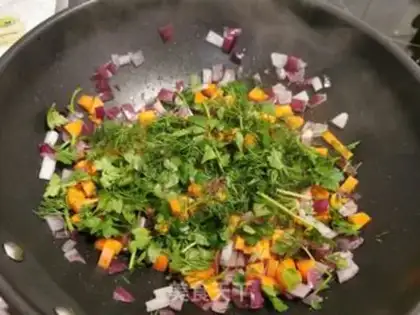 Make The cod with the lentils step 4