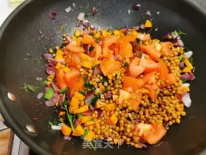 Make The cod with the lentils step 5