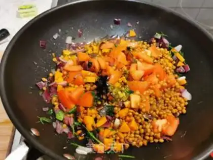 Make The cod with the lentils step 6