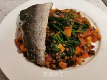Make The cod with the lentils step 11