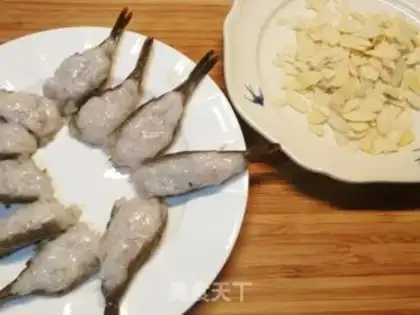 Make Almond shrimp step 4
