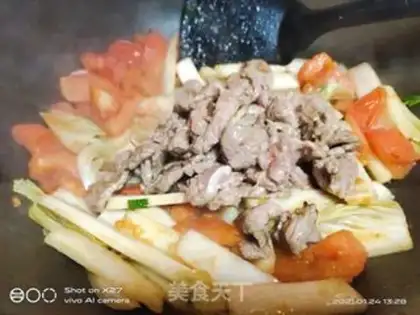 Make Beef with cabbage step 4