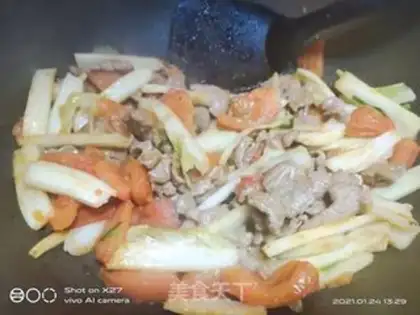 Make Beef with cabbage step 6