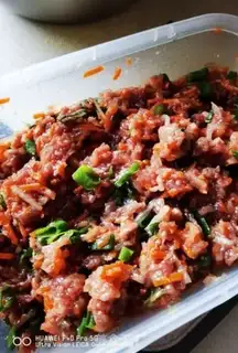 Make Beef carrot dumplings step 29