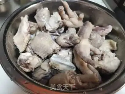 Make Chicken-cooked tea mushrooms step 2