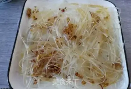 Make Garlic fan steamed shrimp step 6