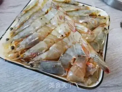 Make Garlic fan steamed shrimp step 8