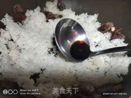 Make Sausage fried rice step 2