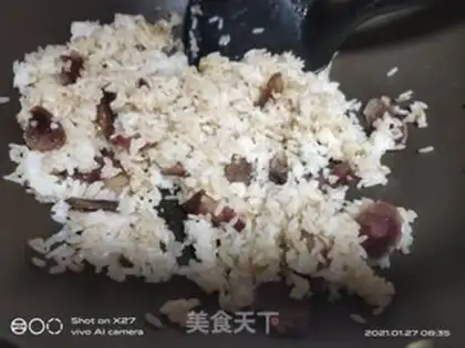 Make Sausage fried rice step 5