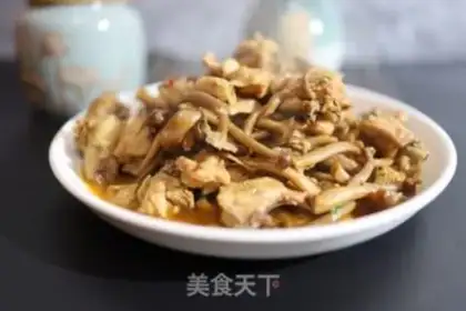 Make Chicken-cooked tea mushrooms step 12